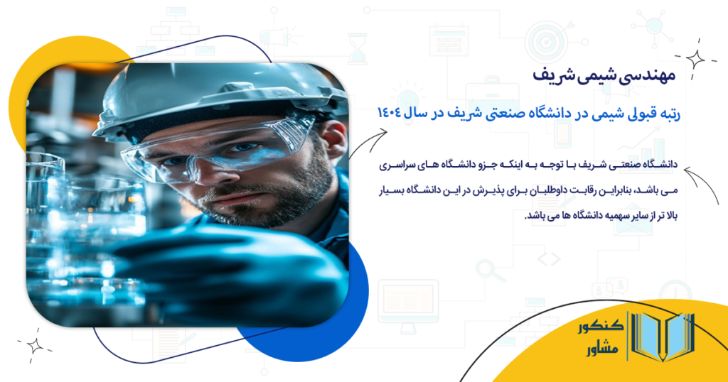 رتبه قبولی شیمی در دانشگاه صنعتی شریف در سال 1404