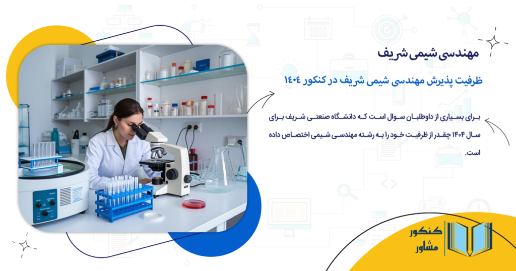 ظرفیت پذیرش مهندسی شیمی شریف در کنکور 1404