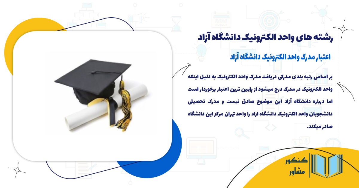 اعتبار مدرک واحد الکترونیک دانشگاه آزاد