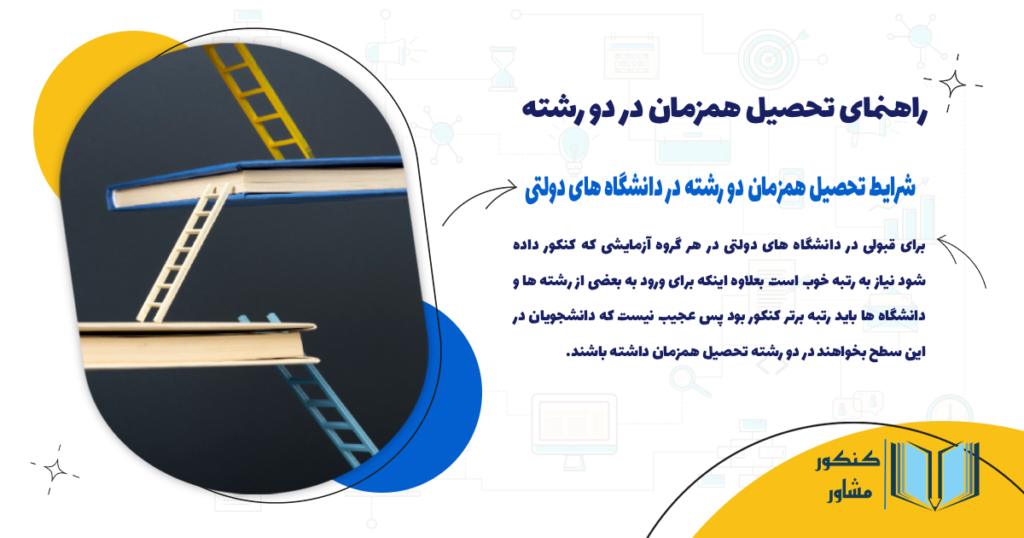 شرایط تحصیل همزمان دو رشته در دانشگاه های دولتی