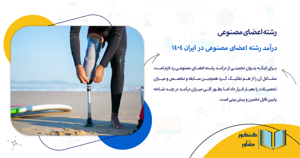 درآمد رشته اعضای مصنوعی در ایران 1404