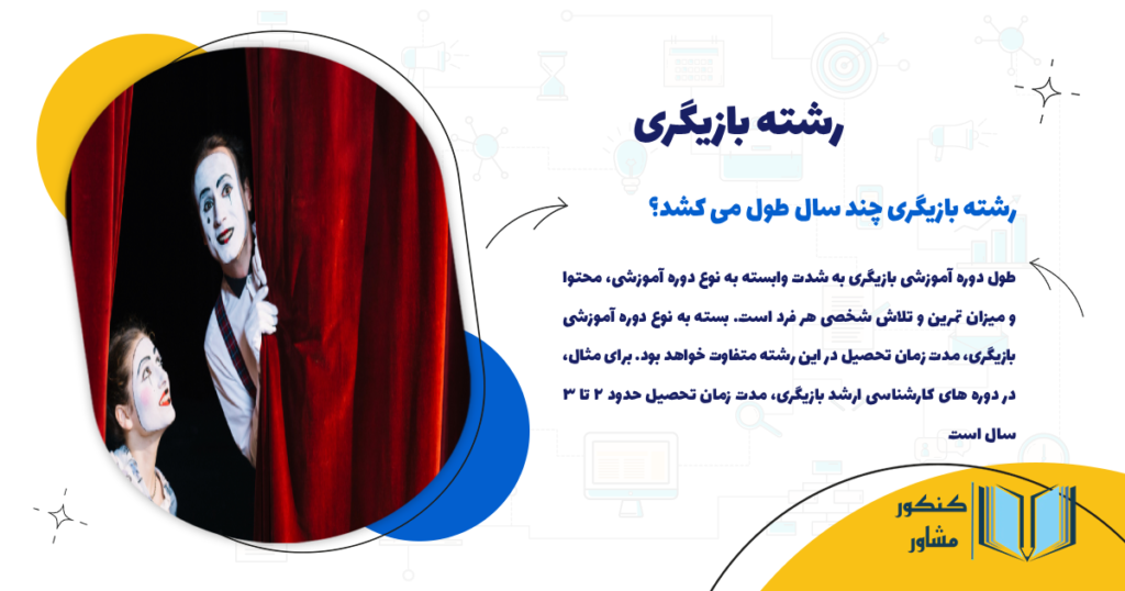 رشته بازیگری چند سال طول می کشد؟