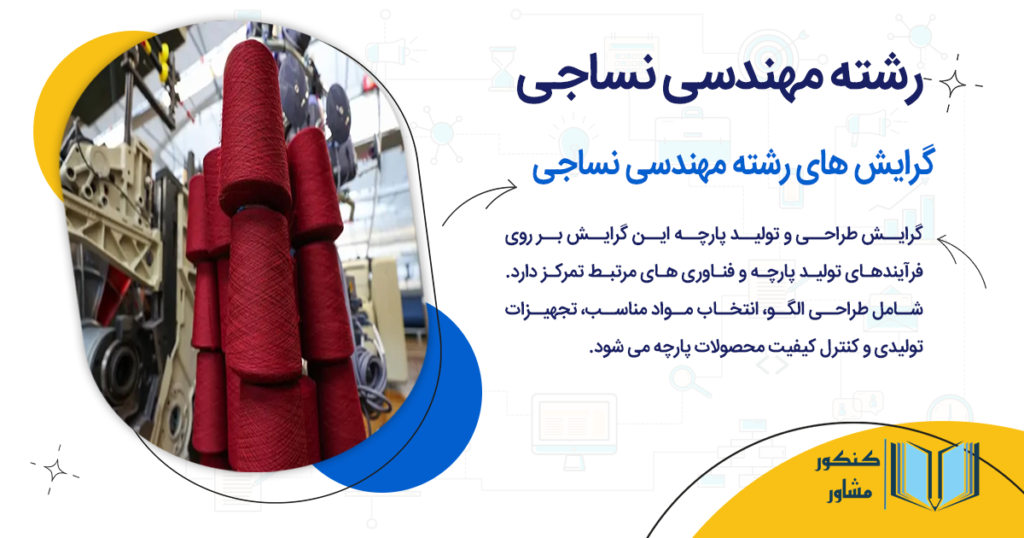 گرایش های رشته مهندسی نساجی