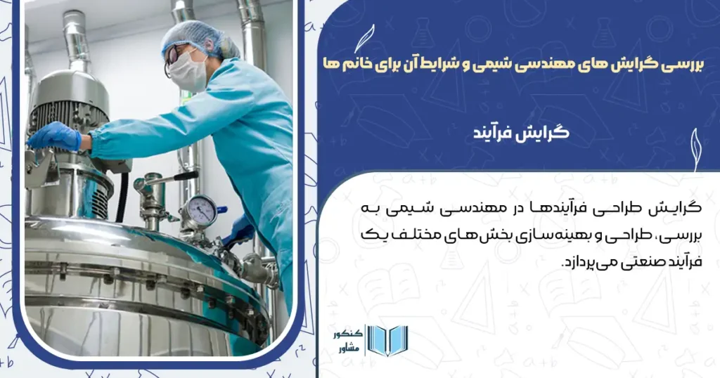 بررسی گرایش های مهندسی شیمی و شرایط آن برای خانم ها