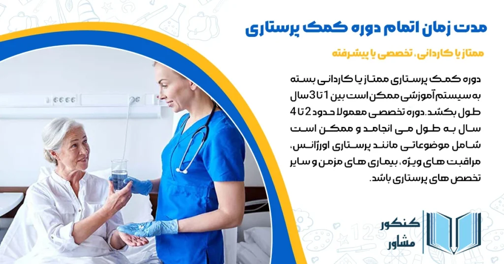 مدت زمان اتمام دوره کمک پرستاری