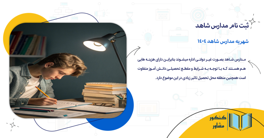 شهریه مدارس شاهد 1404