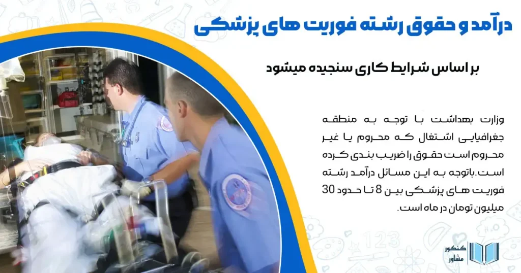 درآمد و حقوق رشته فوریت های پزشکی