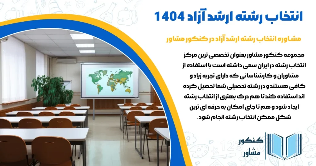 عکس انتخاب رشته ارشد آزاد در کنکور مشاور