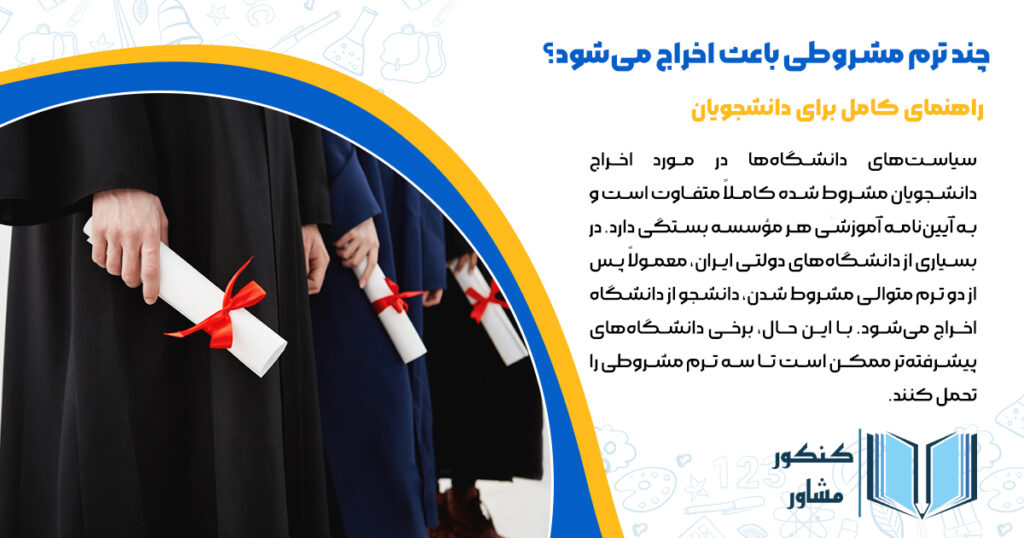 چند ترم مشروطی باعث اخراج از دانشگاه میشود؟