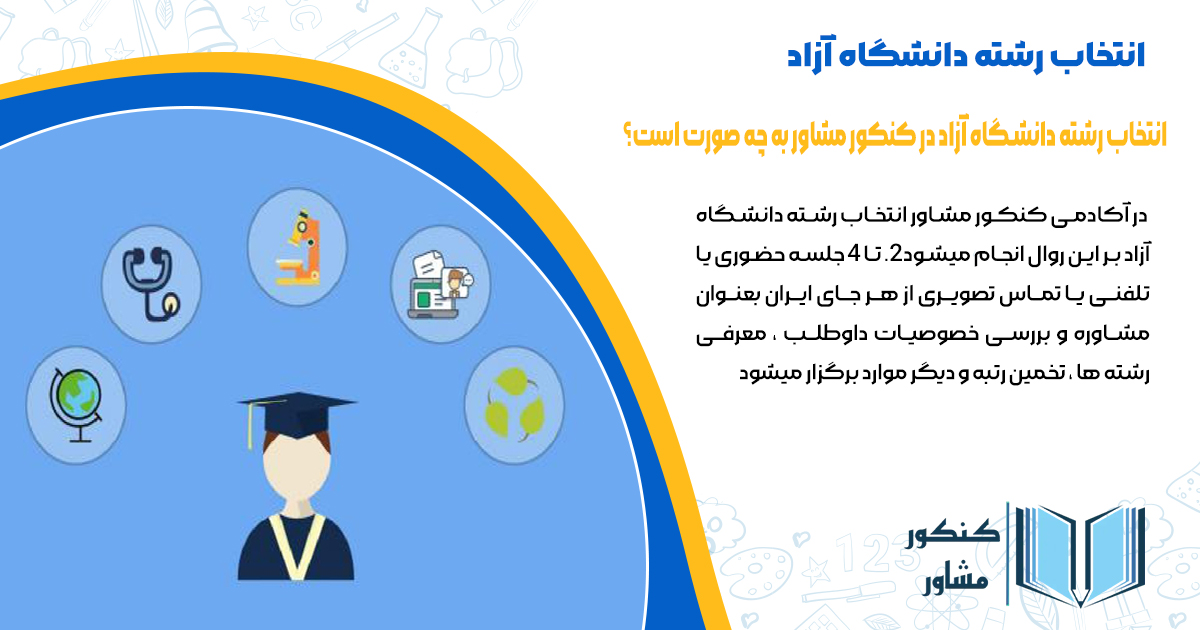 انتخاب رشته دانشگاه آزاد در کنکور مشاور به چه صورت است؟