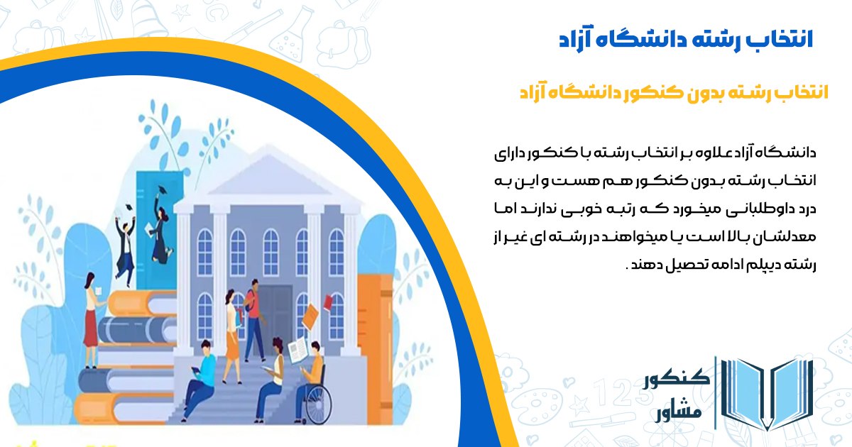 انتخاب رشته بدون کنکور دانشگاه آزاد