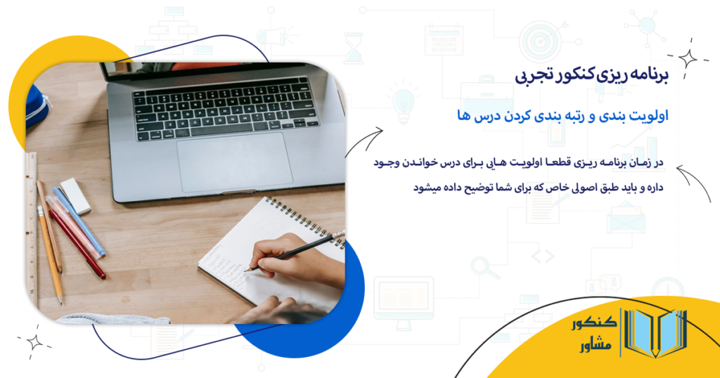 اولویت بندی و رتبه بندی کردن درس ها
