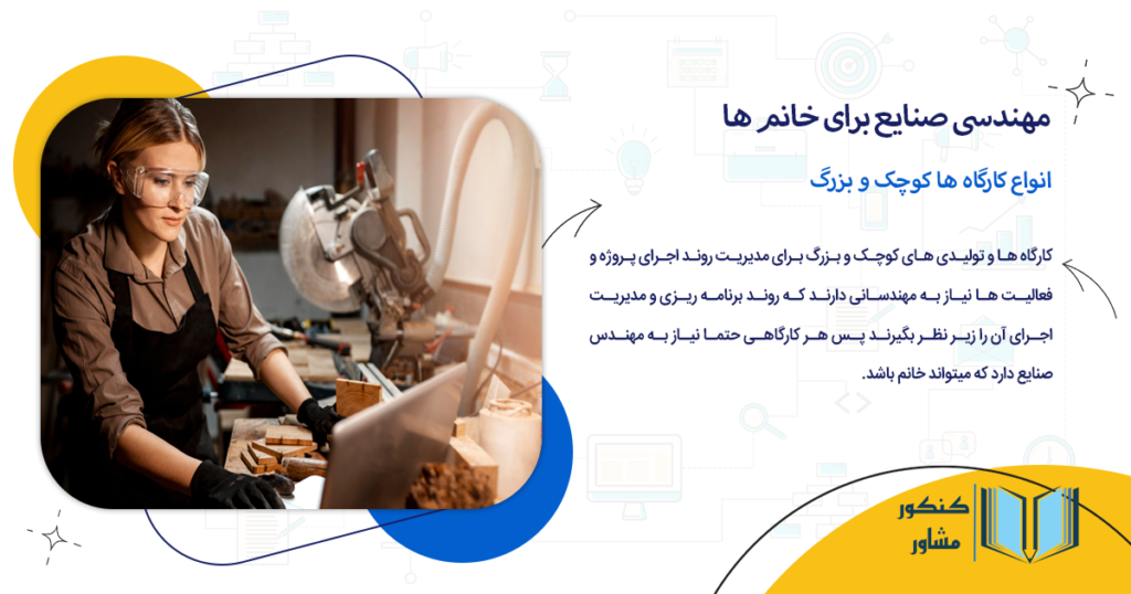 یکی از بازار کار های صنایع برای خانم ها انواع کارگاه ها کوچک و بزرگ