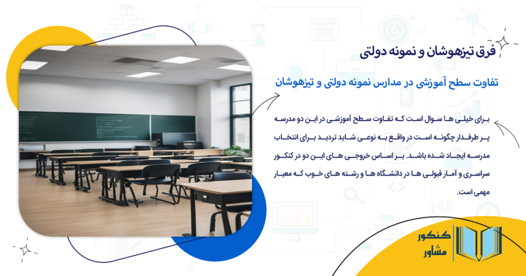 تفاوت سطح آموزشی در مدارس نمونه دولتی و تیزهوشان